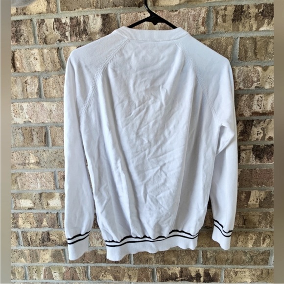 Balmain White Crewneck Sweater with Button Accents Small - Picture 5 of 15